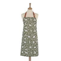 Ulster Weavers Apron Forest Friends Sage - 80 x 70cm