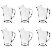 Crown Polycarb 1140ml Jug with Ice Lip - Set of 6