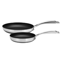 Scanpan CS+ Stainless Steel Starter Frypan 2pc Set 20cm & 26cm - Set of 2