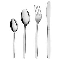 Oslo 24 Piece Cutlery Dining Set Stainless Steel 24pc - Knife Fork Spoon Cafe