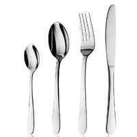 Trenton Sydney 48 Piece Cutlery Dining Set Stainless Steel 48pc - Knife Fork Spoon Cafe