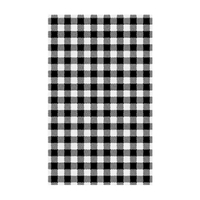 Moda Gingham Black Greaseproof Paper Pack of 200 - 310 × 190mm