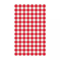 Moda Gingham Red Greaseproof Paper Pack of 200 - 310 × 190mm