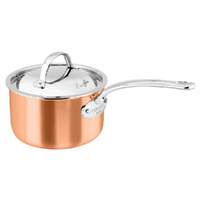 Chasseur Escoffier Induction Saucepan 14cm / 1L W/ Helper Handle - Copper