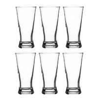  Crown Pilsner 200ml Beer Glasses - Set of 6