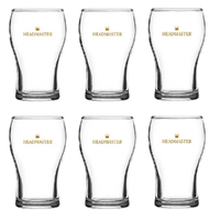 Crown Nucleated Headmaster 425ml Beer Washington Glasses - Set of 6