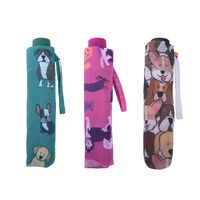 isGift Dog Collection Umbrella - Lightweight Travel Compact & Foldable - 3 Designs 