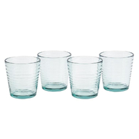 Royal Doulton Gordon Ramsay Maze Tumbler 340ml Glasses Blue , Set of 4