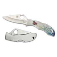 Spyderco Ladybug 3 Stainless Tattoo - Plain Blade YSLSSP3T