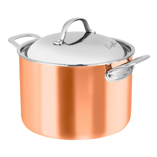 Chasseur Escoffier Induction Stock Pot with Lid 24cm / 7L - Copper