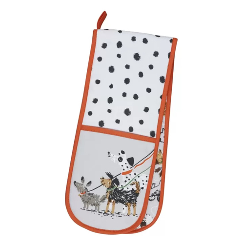 Ulster Weavers Double Oven Glove Dog Days - 88 x 18cm