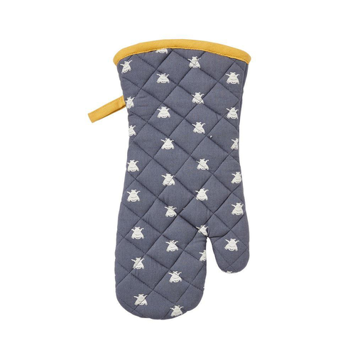 Ulster Weavers Gauntlet Oven Glove Bees Blue - 37 x 20cm