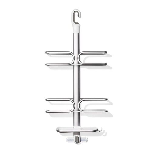 OXO Good Grips 3 Tier Aluminium Shower Caddy for Shower Doors 48727