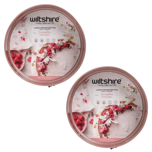 Wiltshire Rose Gold Non-Stick Springform Pan 24.5cm - 2 Pack