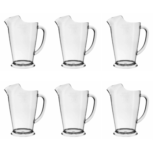 Crown Polycarb 1140ml Jug with Ice Lip - Set of 6