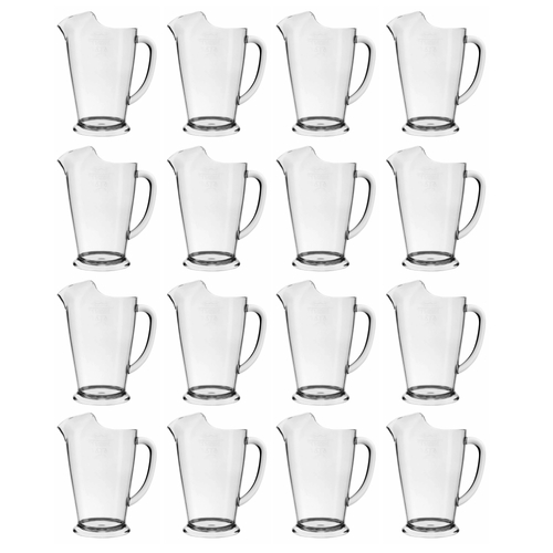 Crown Polycarb 1140ml Jug with Ice Lip - Set of 12