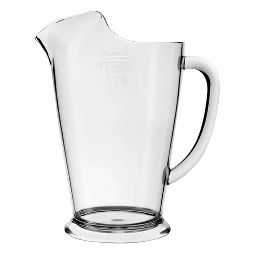 Crown San 1140ml Jug with Ice Lip - Shatter Proof Beer