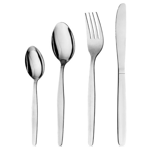 Oslo 24 Piece Cutlery Dining Set Stainless Steel 24pc - Knife Fork Spoon Cafe