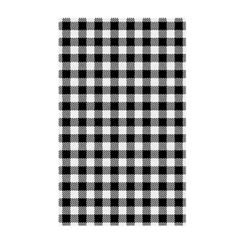 Moda Gingham Black Greaseproof Paper Pack of 200 - 310 × 190mm