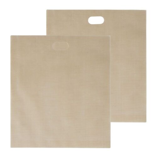 Masterpro Reusable Non-Stick Toast Bag - 2 Piece Beige 16 x 18cm 