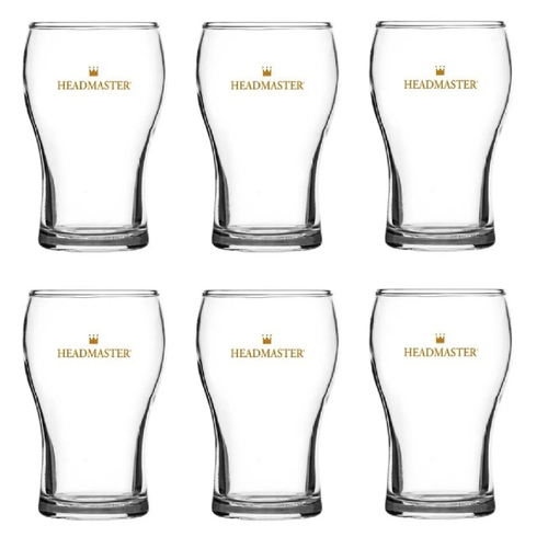 Crown Nucleated Headmaster 425ml Beer Washington Glasses - Set of 6