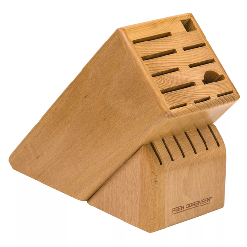 Peer Sorensen 17 Slot Beechwood Knife Block - Empty (No Knives) - 74592