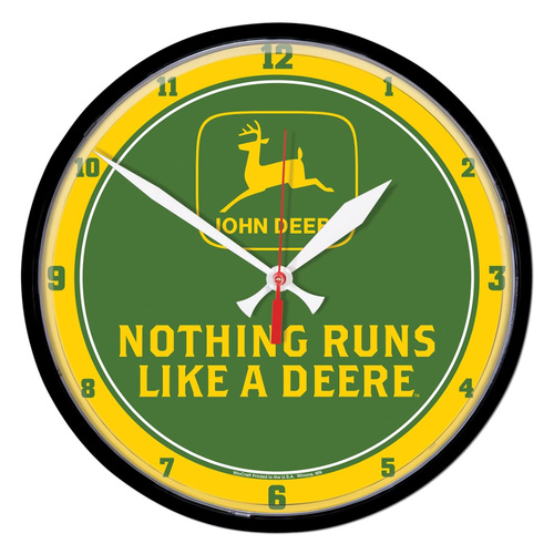 John Deere Nothing Runs Like a Deere 32cm Wall Clock