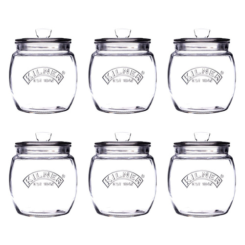 Kilner Universal Storage Jar - 850ml Set of 6