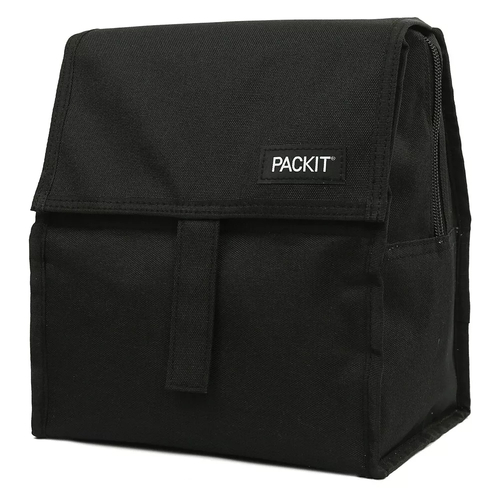 PackIt Cooler Lunch Box Bag Freeze and Go - Black