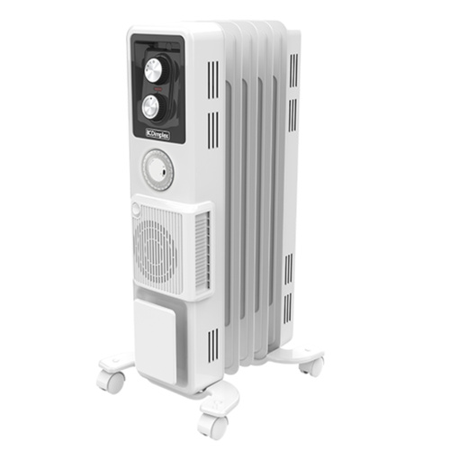 Dimplex 1.5kW Oil Column Heater w/ Timer & Turbo Fan , Arctic White OCR15TIF