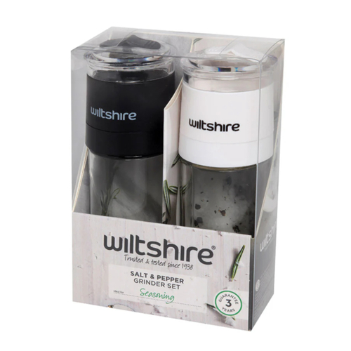 Wiltshire Glass Salt & Pepper Grinder Set , 2 Piece 