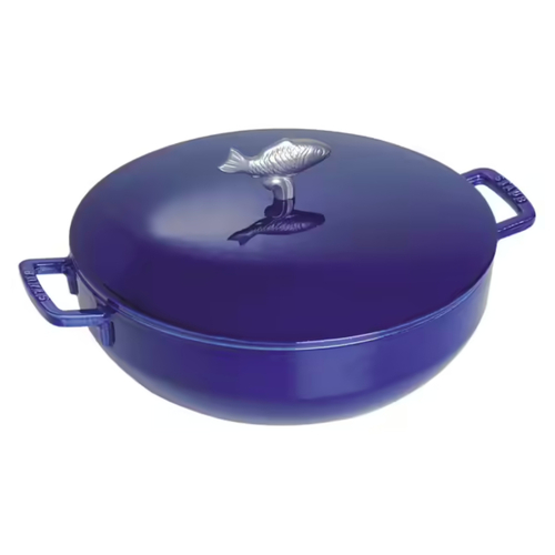 Staub Enamelled Cast Iron Bouillabaisse Pot 28cm / 4.65L , Marine Blue