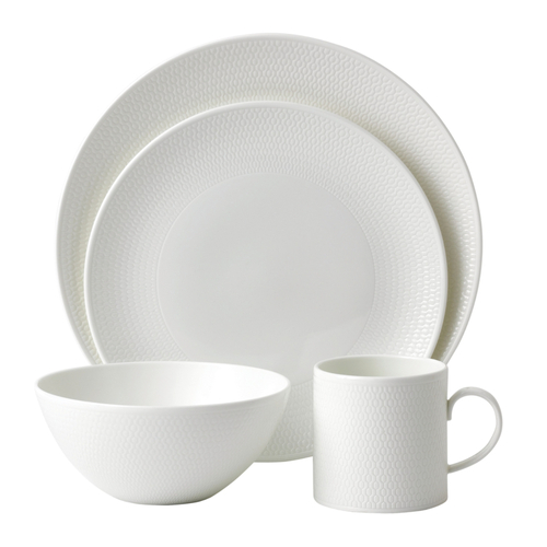 Wedgwood Gio Platinum 12pc Dinner Set of 12