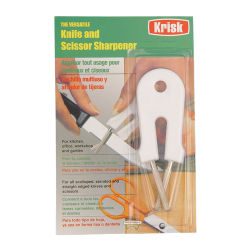 Krisk Knife and Scissor Sharpener , White