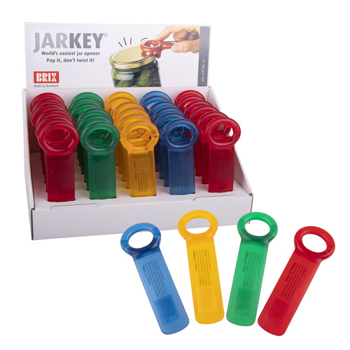 Brix Jarkey Frost Jar Opener , Assorted Colours , Set of 2