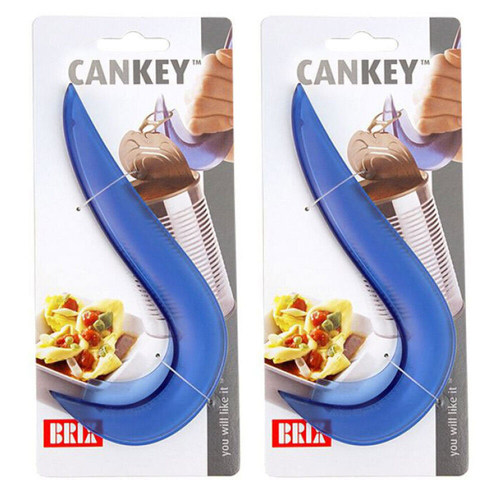 Brix Cankey Pull Ring Can Opener Frost Blue , Set of 2