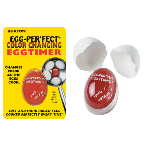 Burton Cooking Tools Egg-Perfect Colour Changing Egg Timer , Red