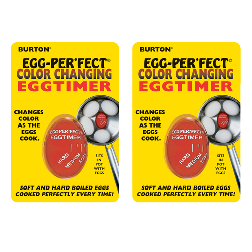 Burton Cooking Tools Egg-Perfect Colour Changing Egg Timer , Set of 2